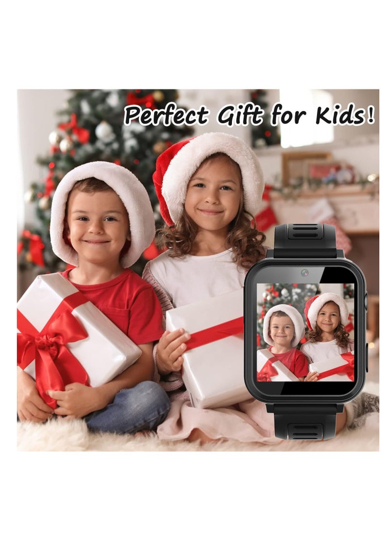 2-PACK Kids Smart Watch Boys, Kids Smart Game Watch with 24 Games HD Touch Screen Video Camera Music Player Pedometer Flashlight Alarm Clock 12/24  Kids Watches for Boy Gifts for 5-12 Year Old Boy Girl