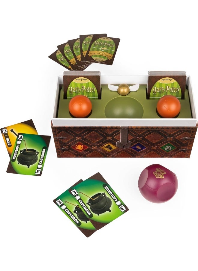 Harry Potter Catch The Golden Snitch, A Quidditch Board Game for Witches, Wizards and Muggles, Family Game Ages 8 & up