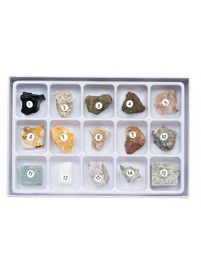 STEM Toy Rock Science Kit Geology Mineral Specimen For Kid Geologists