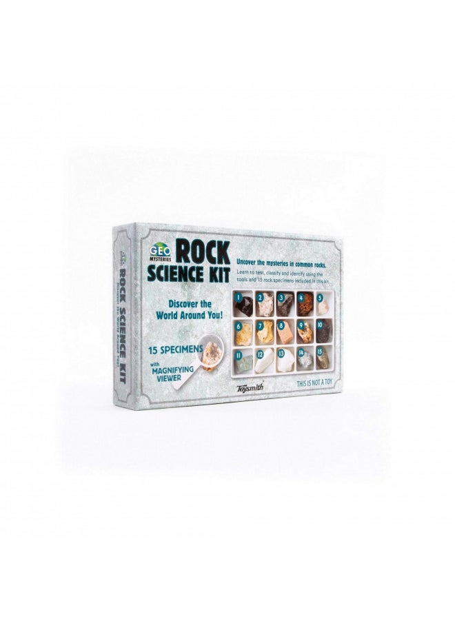 STEM Toy Rock Science Kit Geology Mineral Specimen For Kid Geologists