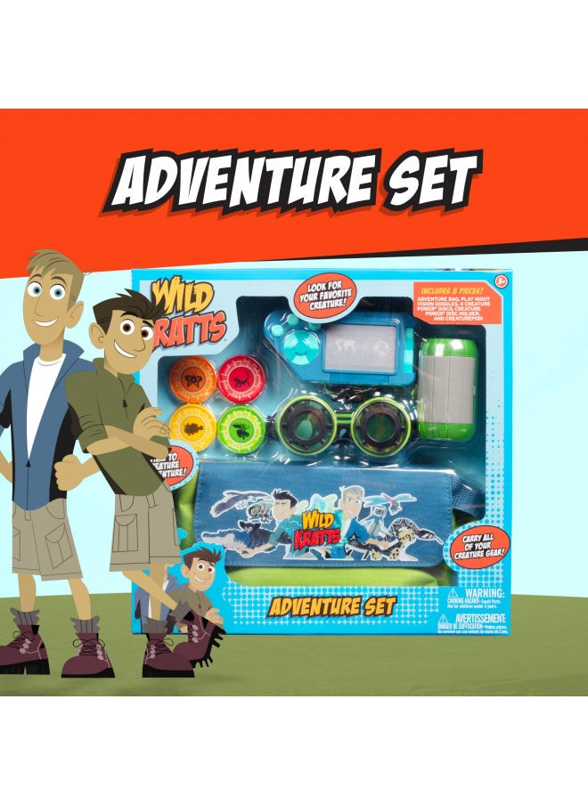 Wild Kratts Adventure Set - Officially Licensed - Includes Goggles, Creature Pod, Power Discs and More- 8 Pieces - for Costumes, Pretend & Dress Up Play - Fun Interactive Toy Gift for Kids - Ages 3+