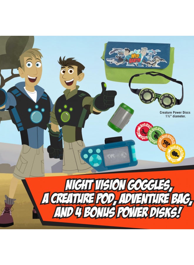 Wild Kratts Adventure Set - Officially Licensed - Includes Goggles, Creature Pod, Power Discs and More- 8 Pieces - for Costumes, Pretend & Dress Up Play - Fun Interactive Toy Gift for Kids - Ages 3+