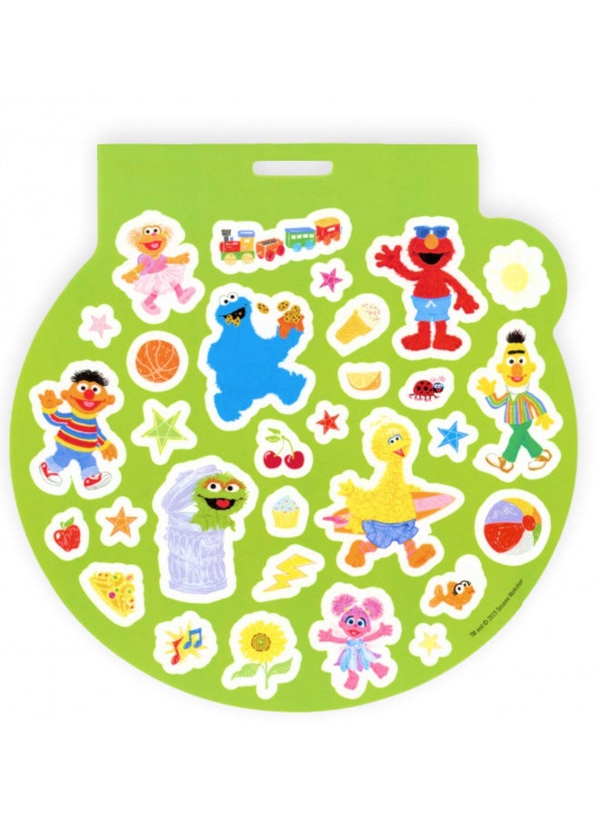 Sesame Street Shaped Sticker Book, Over 300 Stickers, 4 Sheets, Elmo