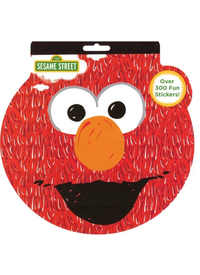 Sesame Street Shaped Sticker Book, Over 300 Stickers, 4 Sheets, Elmo