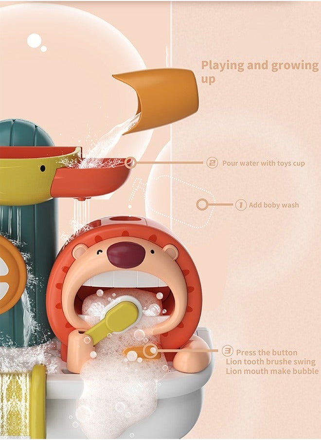 Baby Bath Toy, Automatic Bubble Blower for Bathtub Toys, Maker Tub Toys with Strong Suction Cups Great Gifts Toddlers and Kids