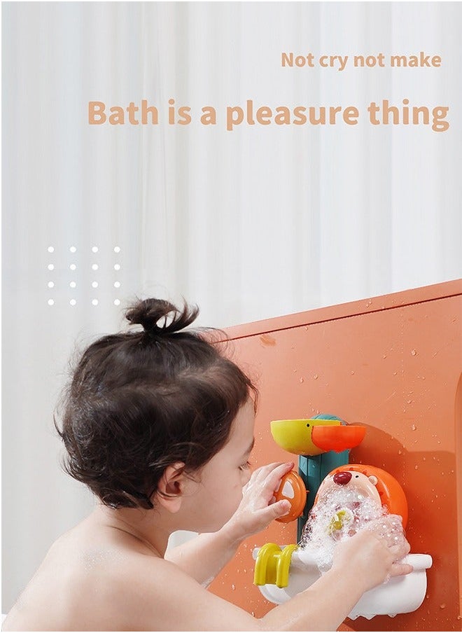 Baby Bath Toy, Automatic Bubble Blower for Bathtub Toys, Maker Tub Toys with Strong Suction Cups Great Gifts Toddlers and Kids