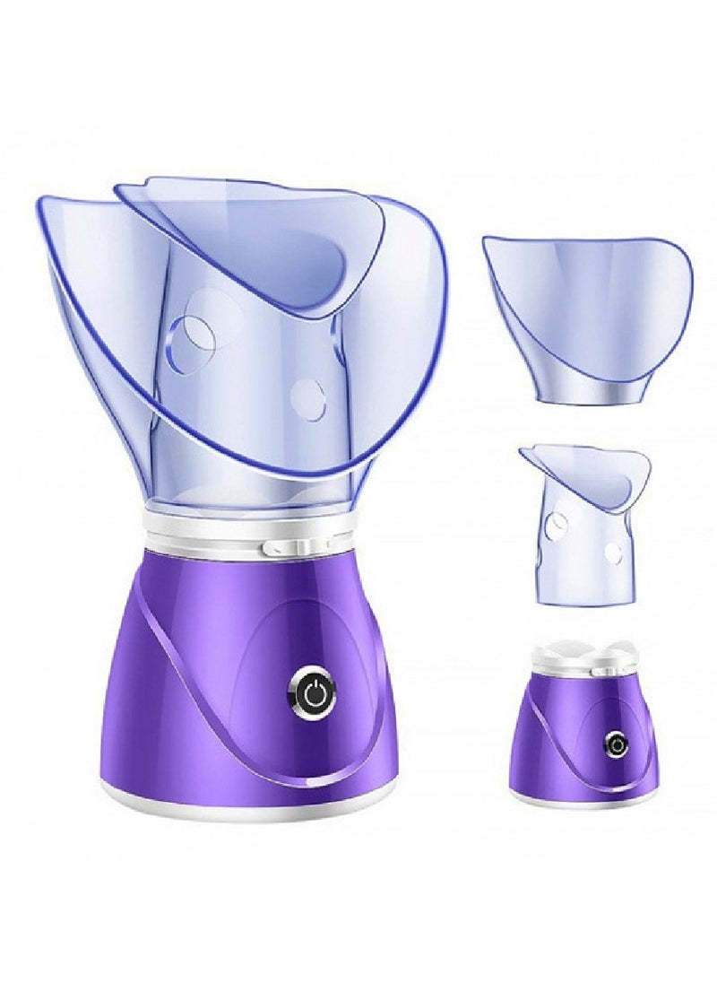 Facial Steamer Facial Sauna For Deep Skin Cleansing Moisturizing Sauna Facial Spa Steamer 60ml Water Tank For Facial Mask Nasal Mask Skin Vaporizer Machine Ideal For Skin Care Moisturizing Sprayer