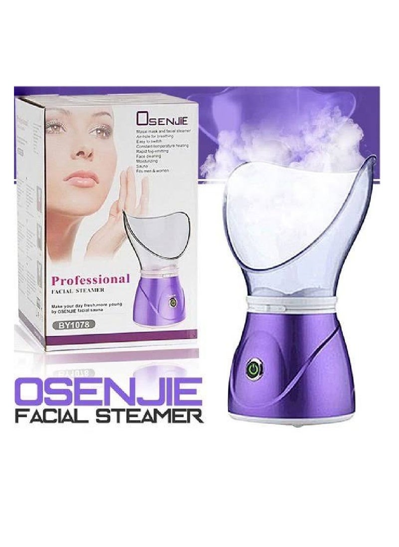 Facial Steamer Facial Sauna For Deep Skin Cleansing Moisturizing Sauna Facial Spa Steamer 60ml Water Tank For Facial Mask Nasal Mask Skin Vaporizer Machine Ideal For Skin Care Moisturizing Sprayer