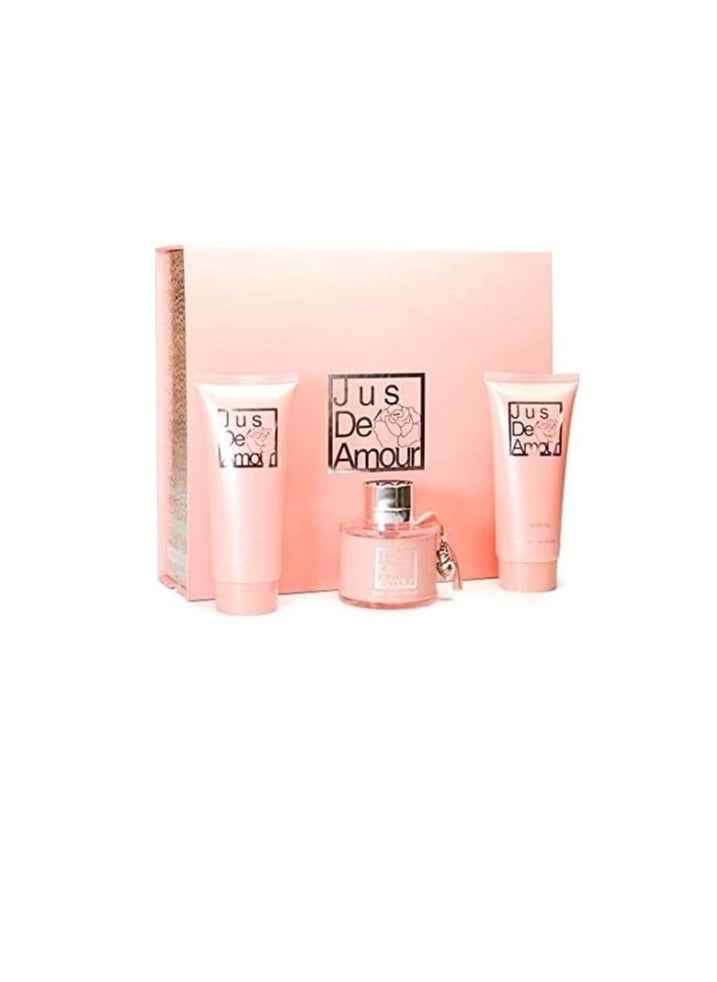 Jus De Amour Gift Set Perfume Edp -Women 100ML+Body/L150ml+Shower/G150ml