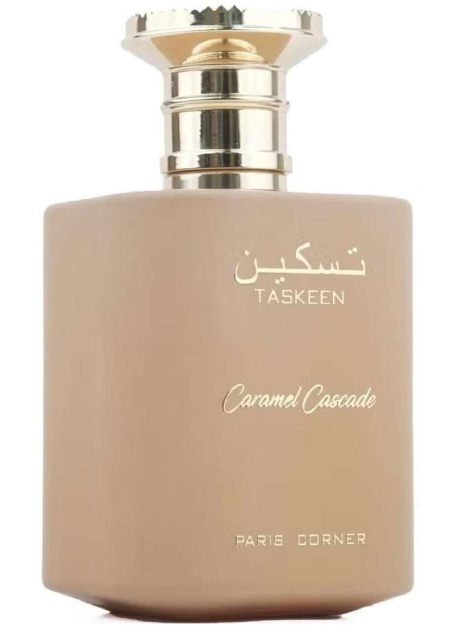 Taskeen Caramel Cascade Perfume By Paris Corner 100 ML EDP Unisex Gourmand Fragrance (Inspired By Bianco Latte)