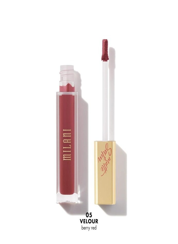 Milani Amore Satin Matte Lip Crème - Velour (0.22 Fl. Oz.) | Cruelty-Free Nourishing Lip Gloss with Soft, Full Matte Finish