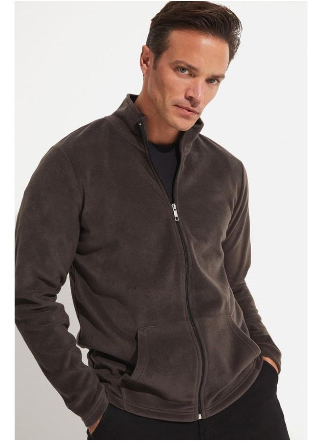 June Zipper Polar Sweatshirt Anthracite