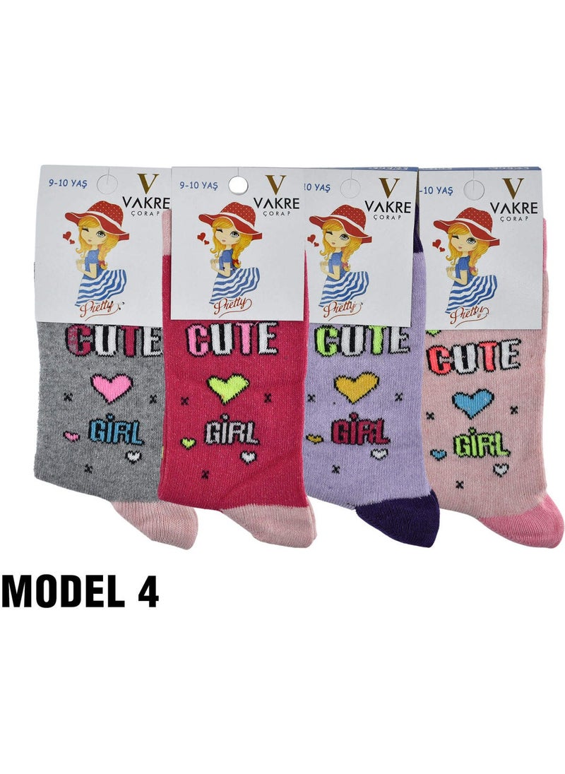 Seasonal Girl's Socks, Pack of 12