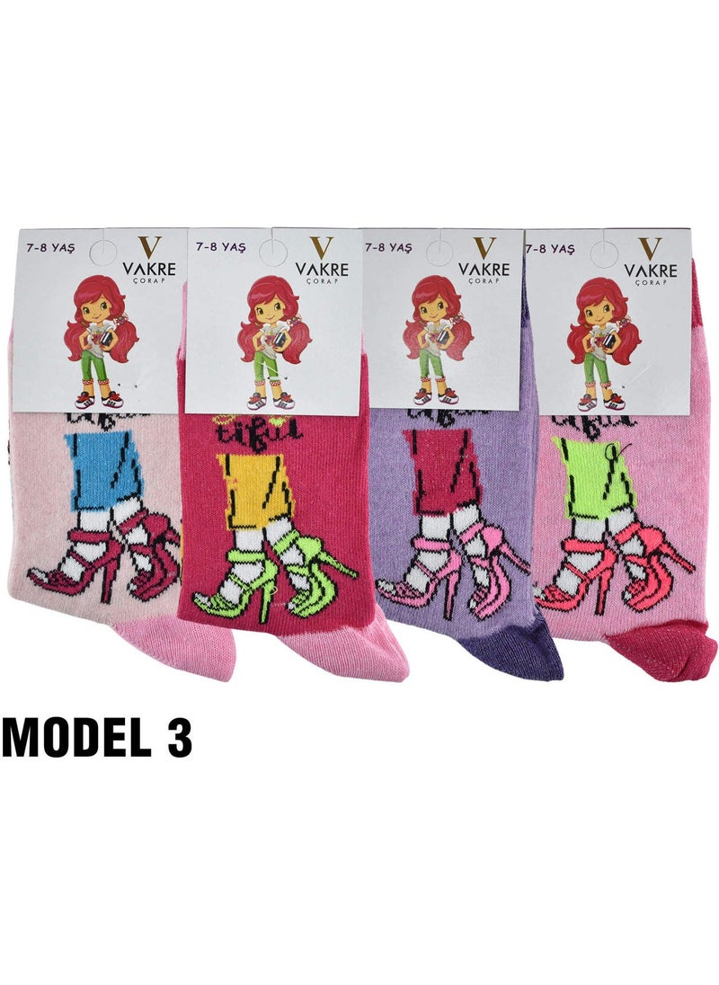 Seasonal Girl's Socks, Pack of 12