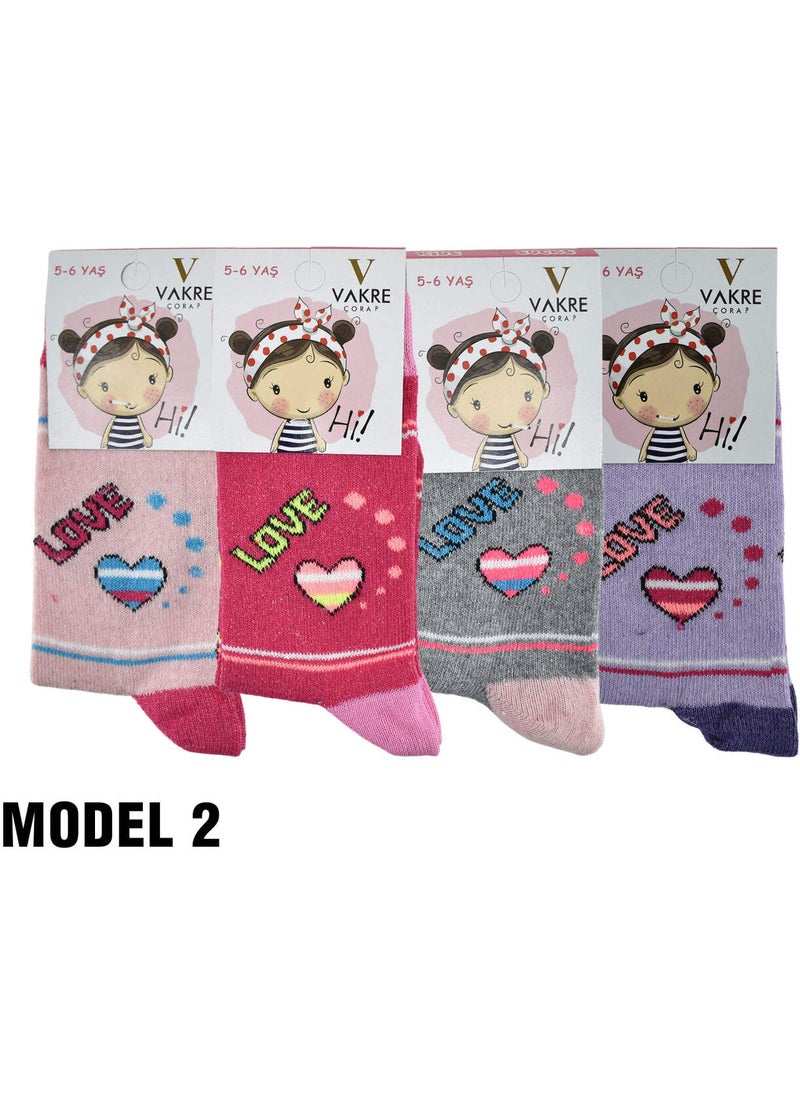 Seasonal Girl's Socks, Pack of 12