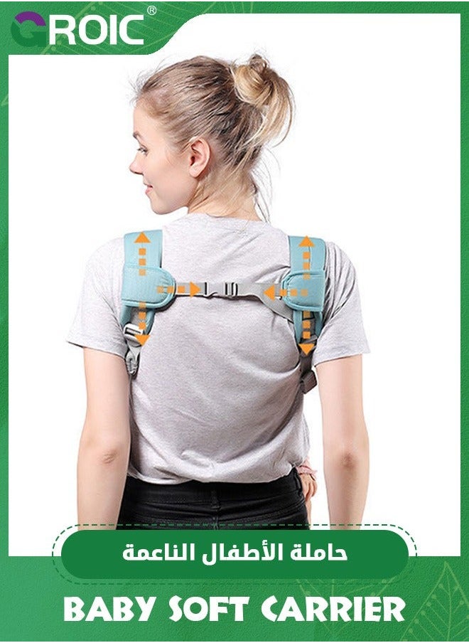 Baby Carrier with Seat and Lumbar Support,Baby Sling Carrier,Adjustable Breathable Carrier,Nursing Wrap Carries,Soft Holder