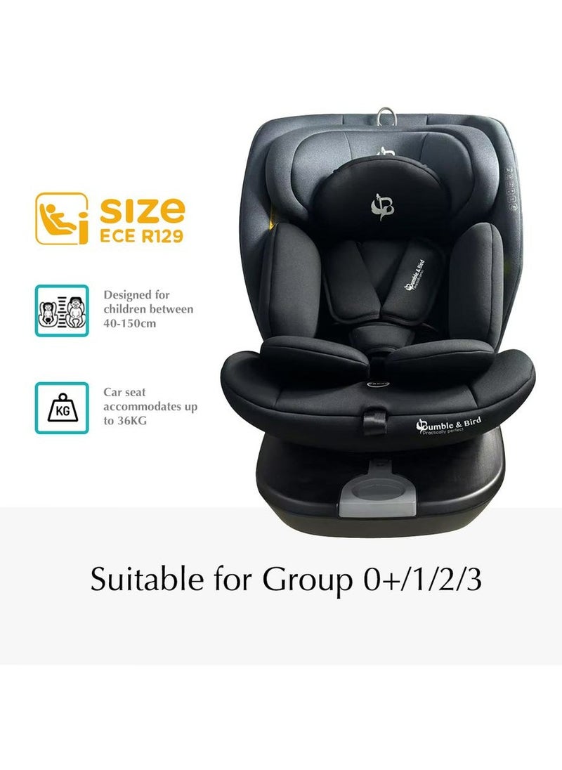 All In One Isofix Car Seat - Black