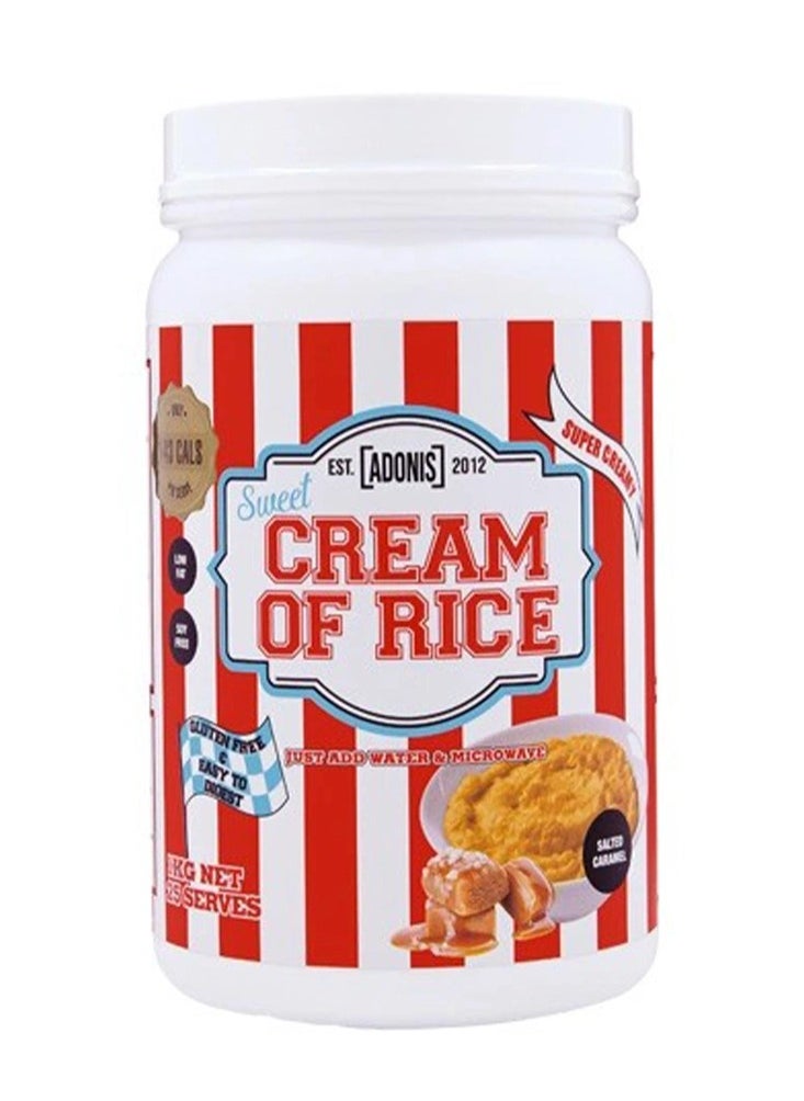 ADONIS PROTEIN CREAM OF RICE,SALTED CARAMEL,25 SERVINGS 1KG