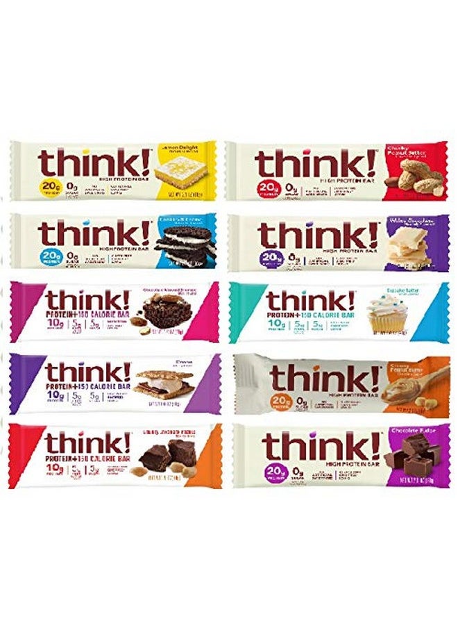 Thinkthin High Protein Super Variety Pack 2.1 Ounce (Pack Of 10)