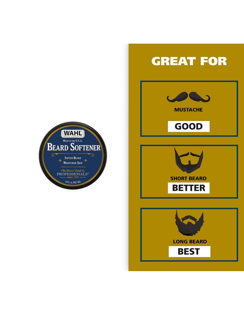 Beard Creme for Softening, Moisturizing, & Conditioning Facial Hair - Essential Oils for Men’s Grooming with Manuka Oil, Meadowfoam Seed Oil, Clove Oil, & Moringa Oil (3 Oz) - Model 805615A 88.7 mlml