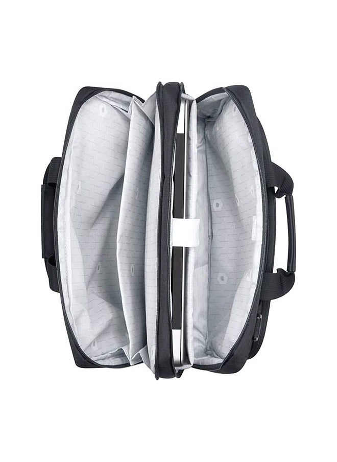 Esplanade 2-Compartment Satchel - Deep Black