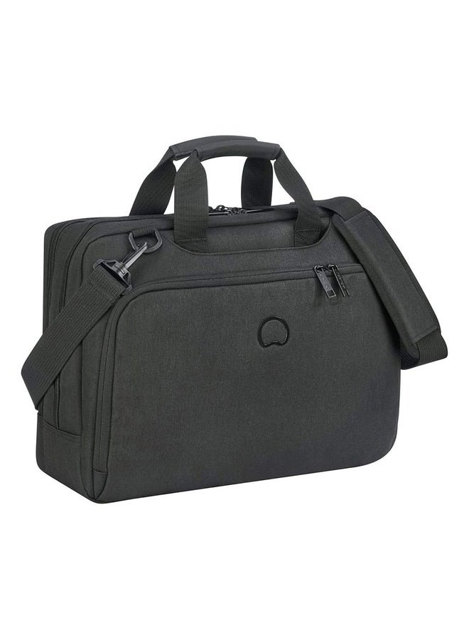 Esplanade 2-Compartment Satchel - Deep Black