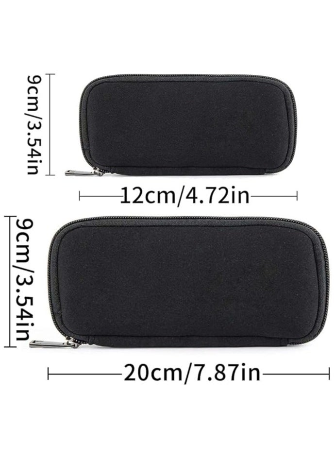 USB Drive Storage Bag (Bag Only), Water Resistant USB Storage Case, Soft Material USB Flash Drive Holder, Portable Electronic Organizer Bag for USB Flash Drive,Thumb Drive,Memory Stick 2 PCS