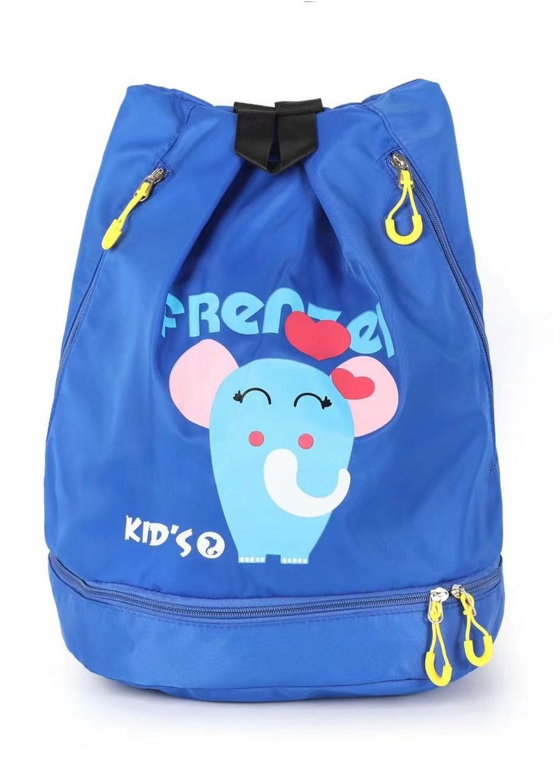 Skycare Cute Waterproof Swim Beach Bag: Spacious Storage, Wet Dry Compartments, Portable for Boys and Girls