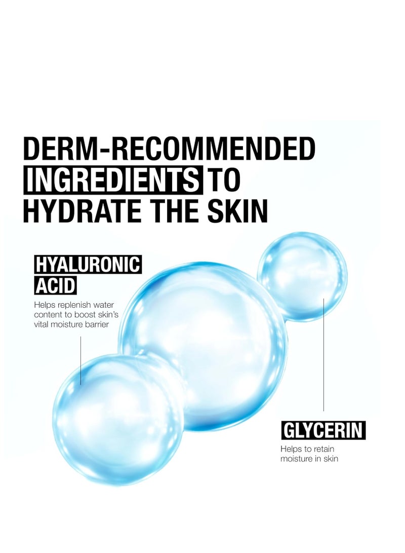 Hydro Boost Fragrance Free Hydrating Gel Facial Cleanser with Hyaluronic Acid, Daily Foaming Face Wash & Makeup Remover, Gentle Face Wash, Non-Comedogenic, 7.8 fl. Oz 230 mlml