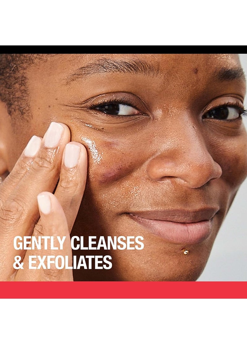 Stubborn Texture Daily Acne Facial Cleanser, Salicylic Acid Face Wash + Glycolic & Polyhydroxy Acids, Fragrance-Free, 6.3 fl. Oz 186 mlml