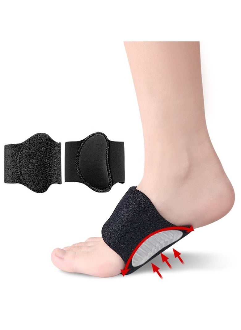 Orthopedic Arch Support Brace for Plantar Fasciitis Relief, Adjustable Compression with Gel Pad Cushion for Flat and High Arch Feet Pain Relief