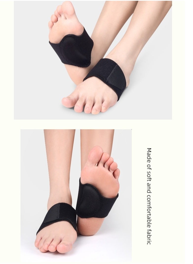 Orthopedic Arch Support Brace for Plantar Fasciitis Relief, Adjustable Compression with Gel Pad Cushion for Flat and High Arch Feet Pain Relief