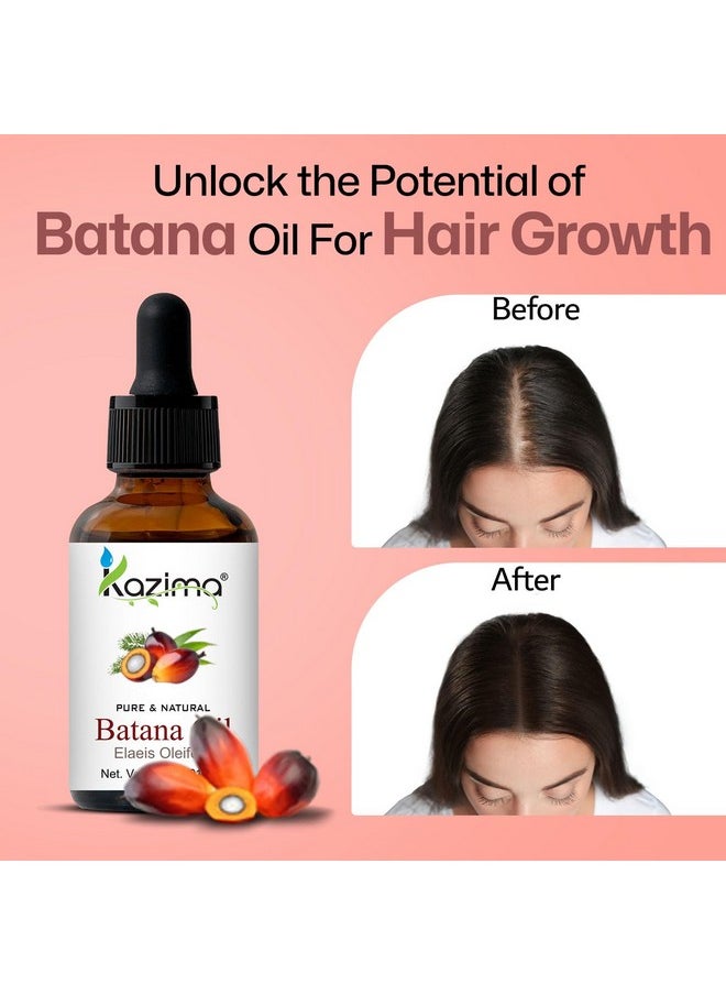 Batana Oil For Hair Growth | Pure Batana Oil Cold Pressed For Healthy Hair & Scalp | Promotes Stronger & Shiny Hair | 30 Ml