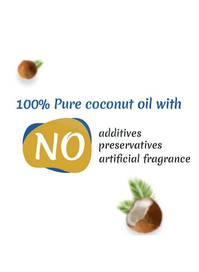 Meera 100% Pure Coconut Oil, Transparent, 600 ml