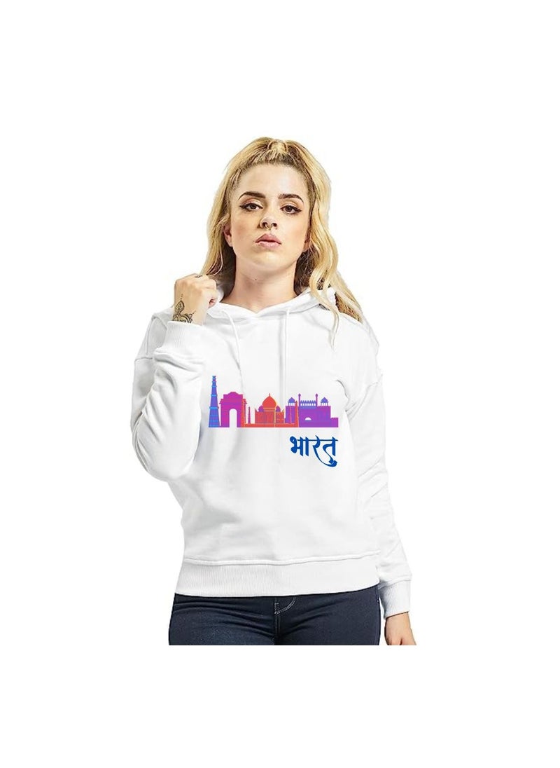 India Hoodies For Both Men And Women-Soft Cotton Pullover-Long Sleeve With Drawstring And Kangaroo Pockets-Ideal Unisex Hoodie For Indoor And Outdoor