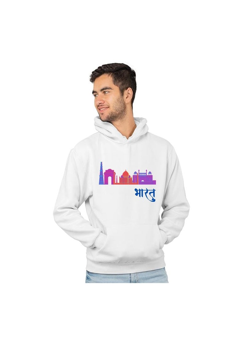 India Hoodies For Both Men And Women-Soft Cotton Pullover-Long Sleeve With Drawstring And Kangaroo Pockets-Ideal Unisex Hoodie For Indoor And Outdoor