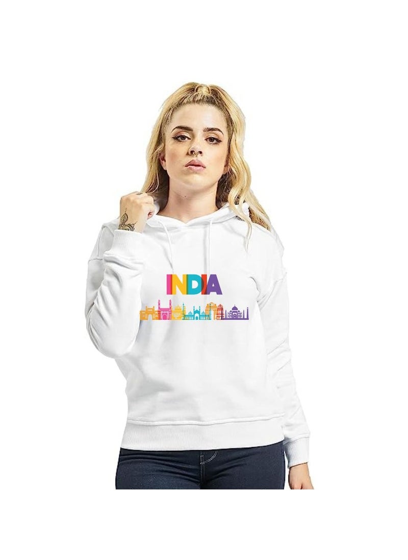 India Hoodies For Both Men And Women-Soft Cotton Pullover-Long Sleeve With Drawstring And Kangaroo Pockets-Ideal Unisex Hoodie For Indoor And Outdoor