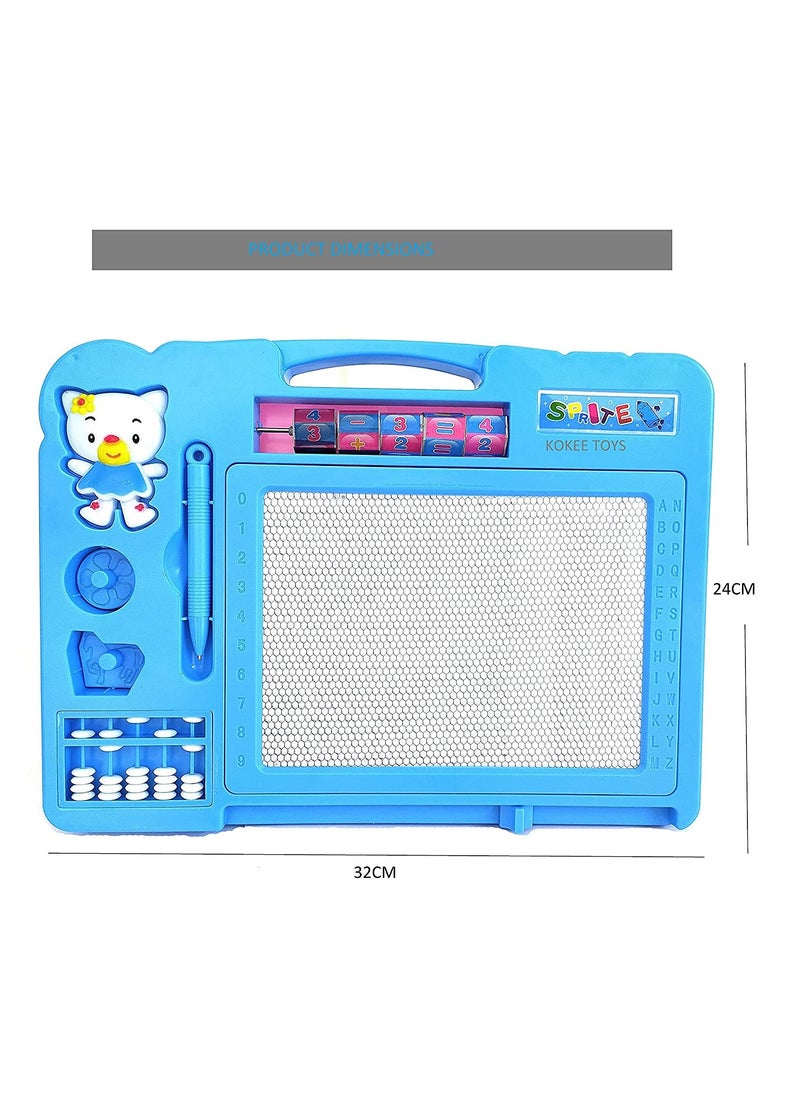 Double-Sided Large Magic Slate Drawing Board for Kids – 2-in-1 Educational Board.