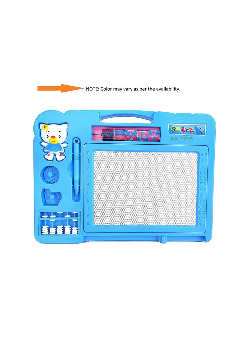 Double-Sided Large Magic Slate Drawing Board for Kids – 2-in-1 Educational Board.