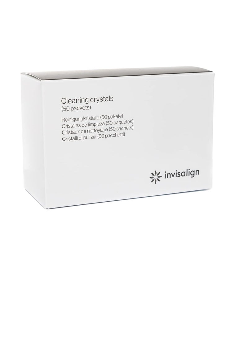 INVISALIGN Cleaning Crystals for Clear Aligners and Retainers, (50 Packets)