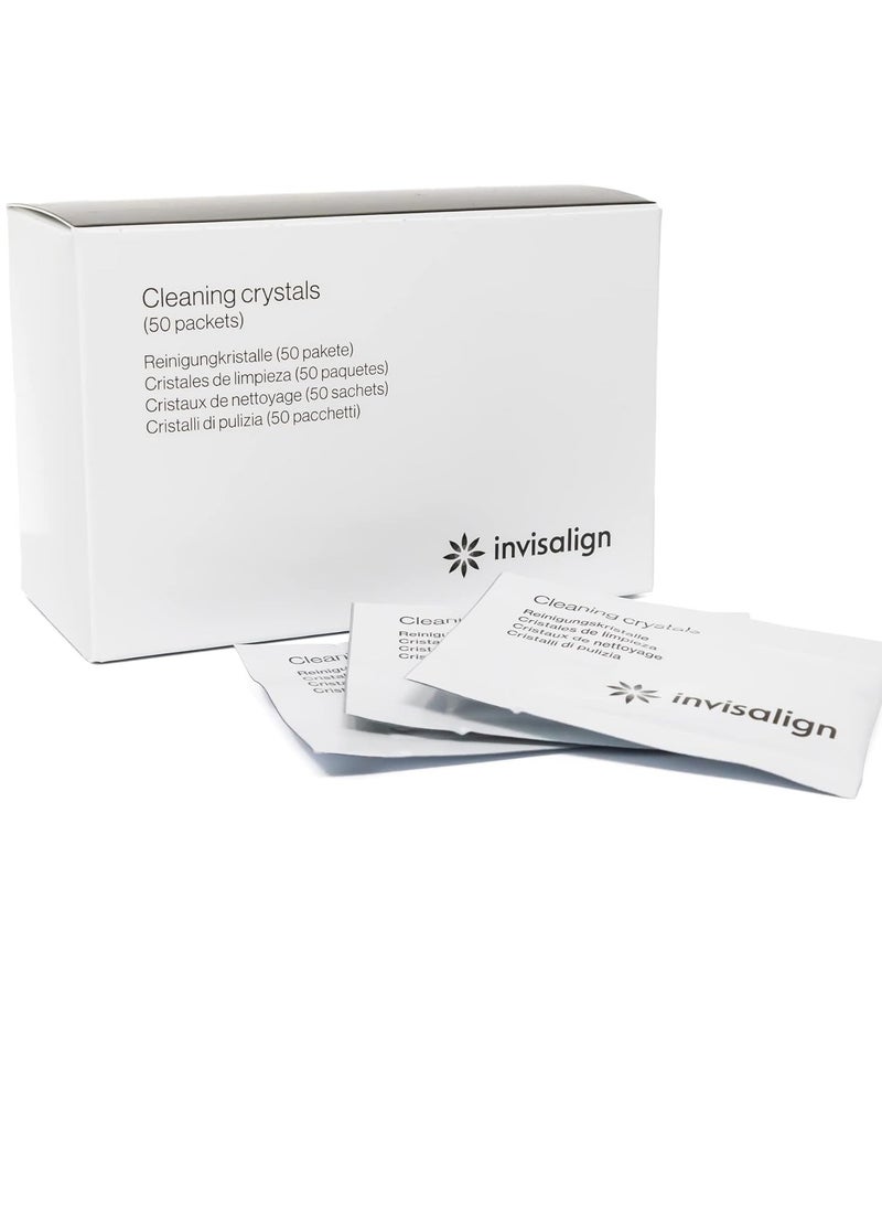 INVISALIGN Cleaning Crystals for Clear Aligners and Retainers, (50 Packets)