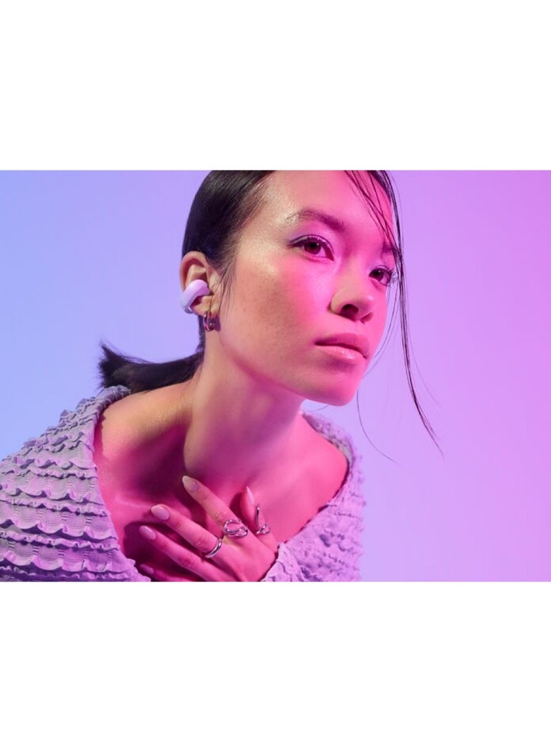 Ultra Open Earbuds With OpenAudio Technology, Open Ear Wireless Earbuds Chilled Lilac
