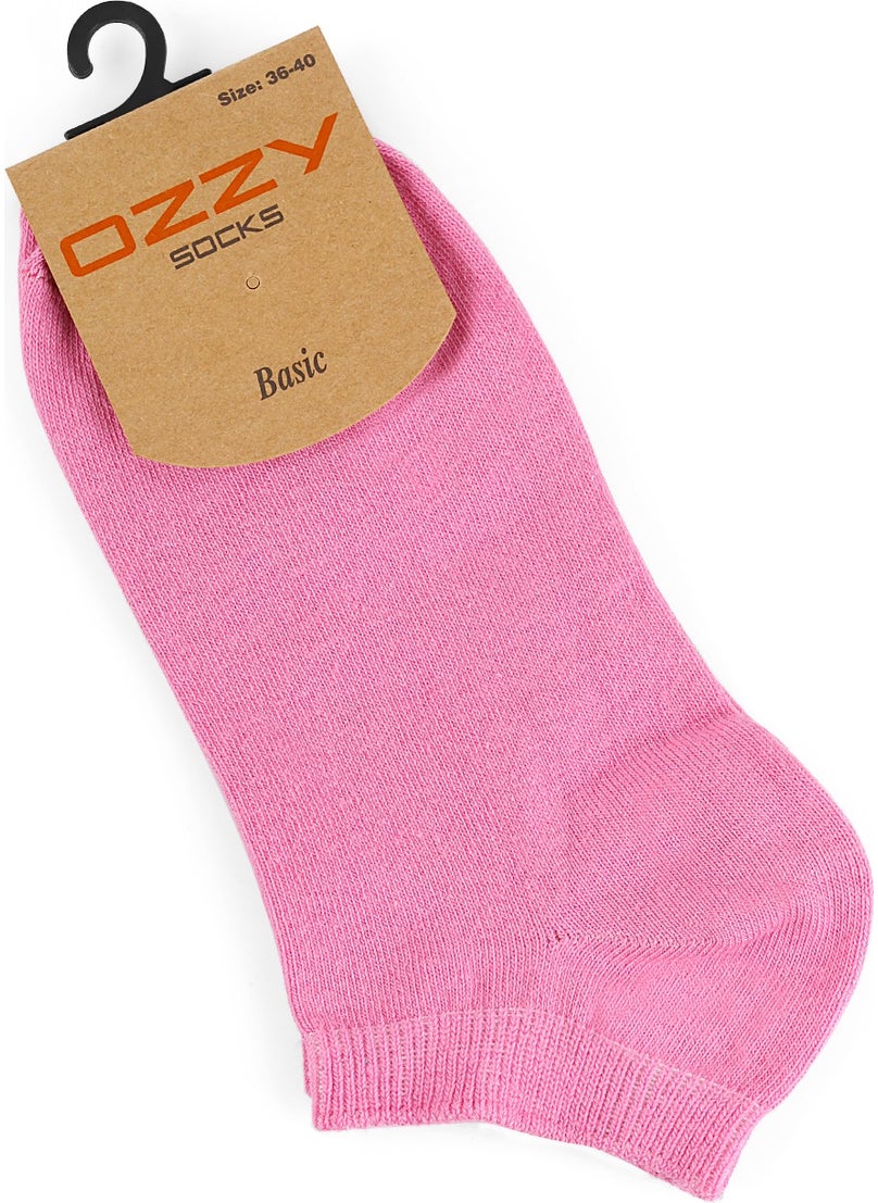 12LI Cotton Colored Women's Booties Socks