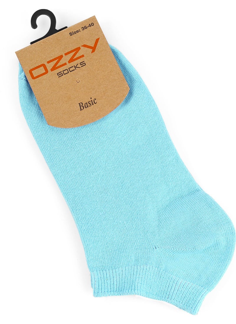 12LI Cotton Colored Women's Booties Socks