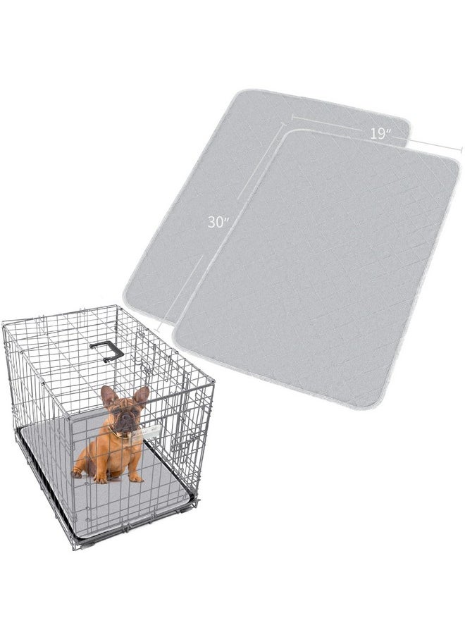 Dog Crate Mat And Washable Pee Pads For Dogs 2 Pack(30