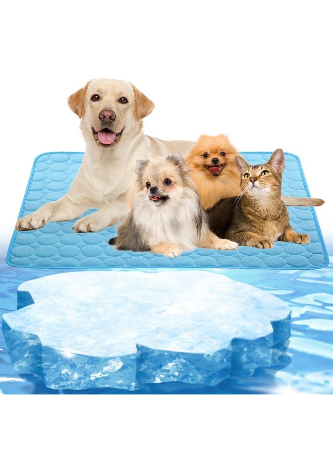 Dog Cooling Mat, Pet Cooling Pads For Dogs, Summer Cooling Bed For Cats, Portable Pet Cooling Cushion For Home Or Outdoor