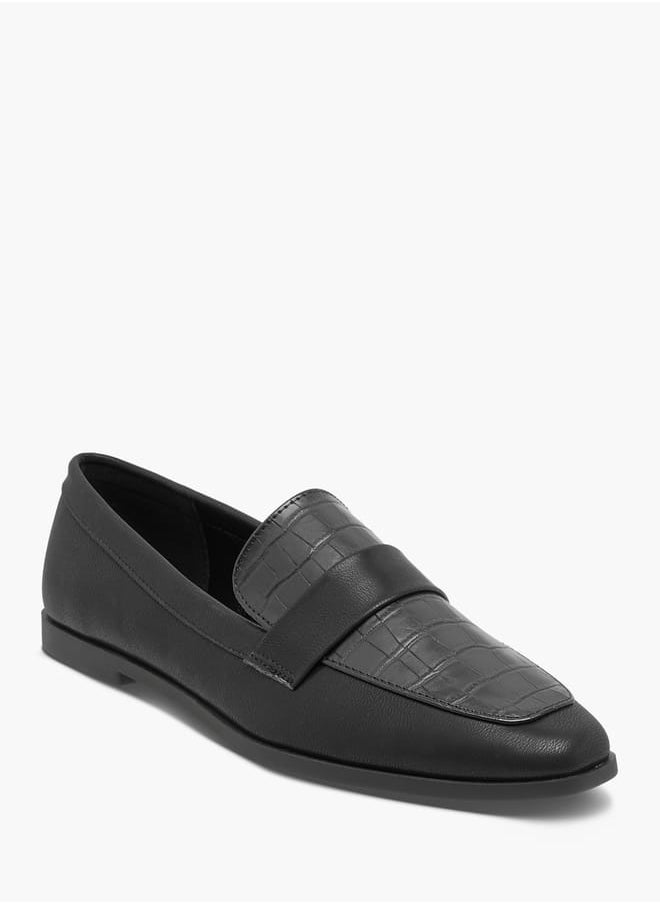 Women's Textured Slip-On Ballerina Shoes