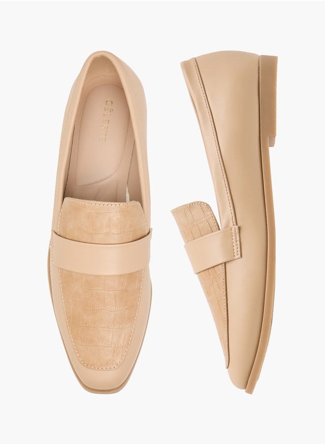 Women's Textured Slip-On Ballerina Shoes