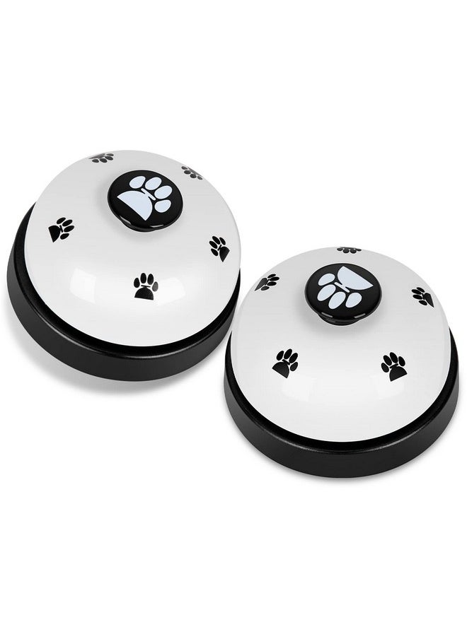 Pet Training Bells, 2 Pack Dogs Bell For Door Potty Training And To Ring To Go Outside Communication Device Dog Agilitytraining Equipment Interactive Toys (White)