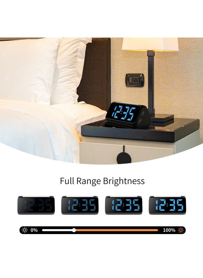 Digital Alarm Clocks For Bedrooms, Bedside Clocks With Night Light, Large Display, Dual Alarm, Snooze, Led Desk Dimmable Alarm Clock For Kids Teens